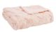 Olliix by Madison Park Claire Luxury Basketweave Blush Faux Fur Throw-0