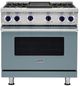 Viking® 7 Series 36" November Sky Pro Style Liquid Propane Gas Range with Griddle-0