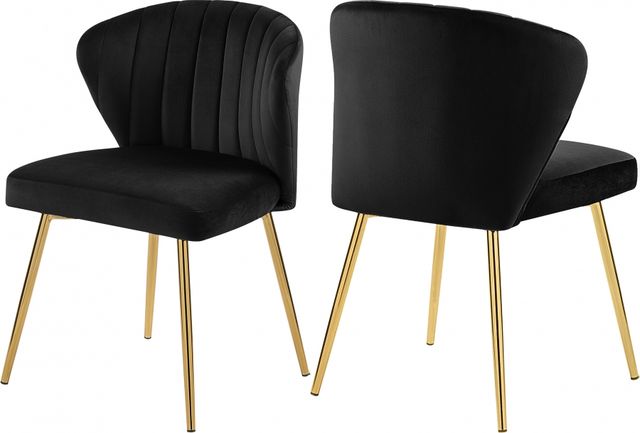 Meridian Furniture Finley Black Velvet Dining Chair-1