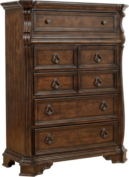 Liberty Furniture Arbor Place 4-Piece Brownstone Queen Sleigh Bedroom Set with Chest-2