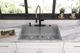 Elkay Crosstown® 3-Piece Polished Satin 33" x 22" x 9" 5-Hole Equal Double Bowl Dual Mount Sink Set-4