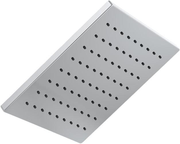 Delta Universal Showering Components 12" Lumicoat® Chrome Square Single-Setting Metal Raincan Shower Head-0