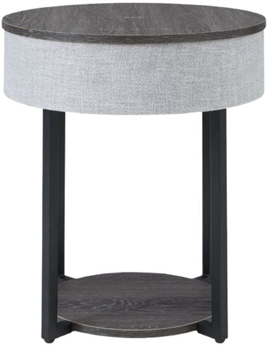 Signature Design by Ashley® Sethlen Gray Side Table with Black Base-1