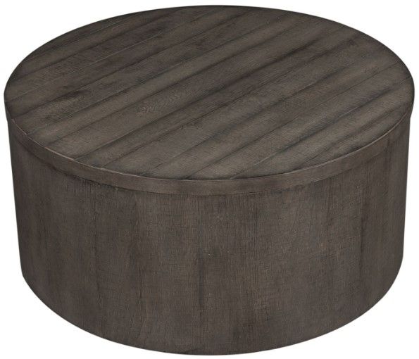 Liberty Furniture Modern Farmhouse Dusty Charcoal Drum Cocktail Table-2