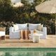 TOV Furniture Saint Tropez Blue Fabric Indoor/Outdoor Sofa-1