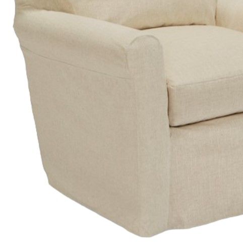 Four Seasons Customizable Callie Extra Large Slipcovered Swivel Glider -1