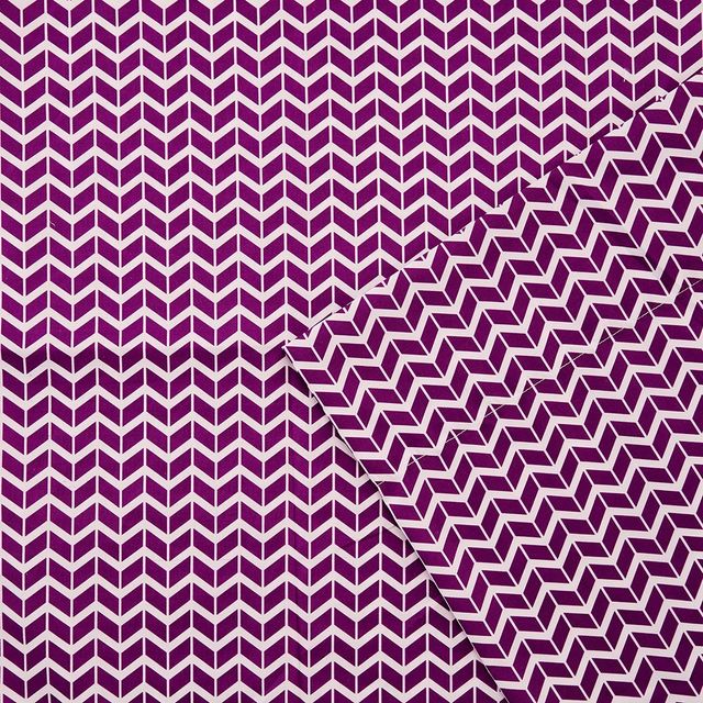 Olliix by Intelligent Design Purple Queen Chevron Printed Microfiber Sheet Set-0