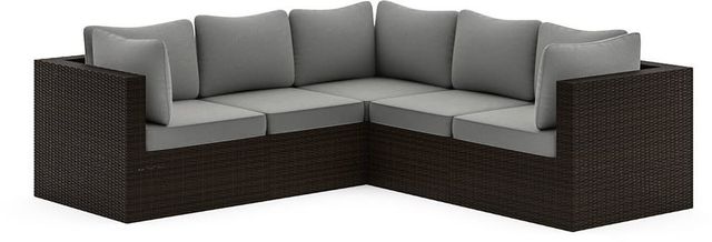 homestyles® Cape Shores 4-Piece Brown Sectional Set-4