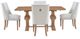 Powell® Banks 5-Piece Beige/Rustic Honey Dining Set-3
