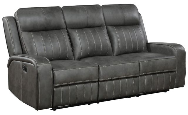 Coaster® Raelynn Gray Manual Reclining Sofa-0