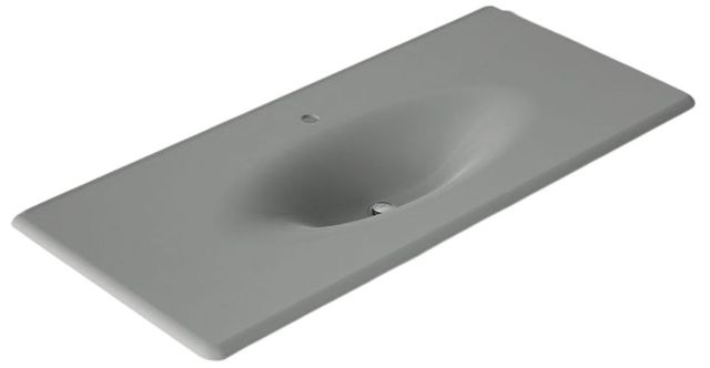 Kohler Iron/Impressions® Basalt 49" Enameled Cast Iron Vanity Top with Integrated Oval Sink-0