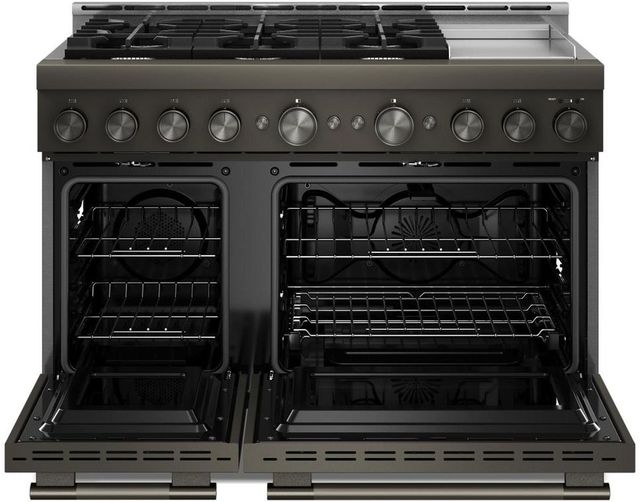 KitchenAid® 48" Black Ore 6 Burner Freestanding Pro Style Gas Range with Griddle-1