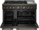 KitchenAid® 48" Black Ore 6 Burner Freestanding Pro Style Gas Range with Griddle-1