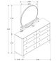 Coaster® Arini Brown Dresser with Mirror-3