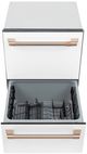 Café™ 24" Matte White Built-In Double Drawer Dishwasher-3