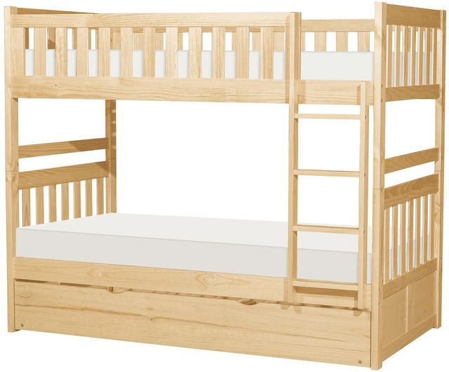 Homelegance® Bartly Natural Pine Youth Twin/Twin Bunk Bed with Twin Trundle-3