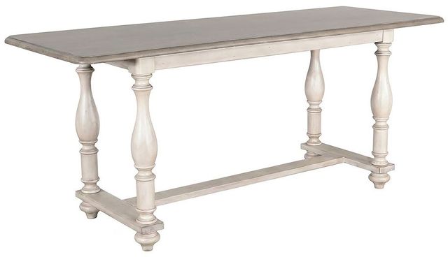 Sunny Designs™ Westwood Village Taupe Gray Counter Table with Antique White Frame-0