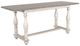 Sunny Designs™ Westwood Village Taupe Gray Counter Table with Antique White Frame-0