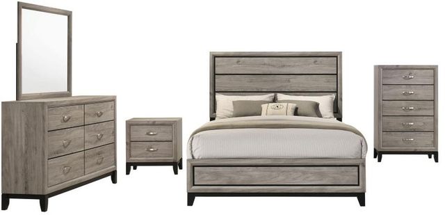 Coaster® Valen 5-Piece Light Taupe Youth Full Panel Bedroom Set-0