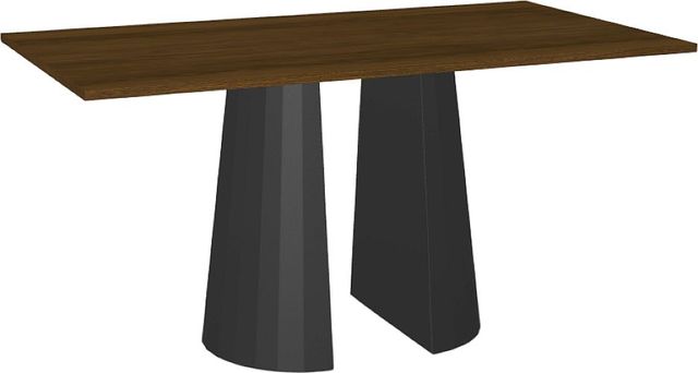 Amisco Customizable Gemma 72" Rectangular Pub Table with 1" Walnut Veneer Top-0