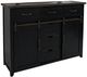 Jofran Inc. Madison County 4-Piece Vintage Black Queen Panel Bedroom Set-3