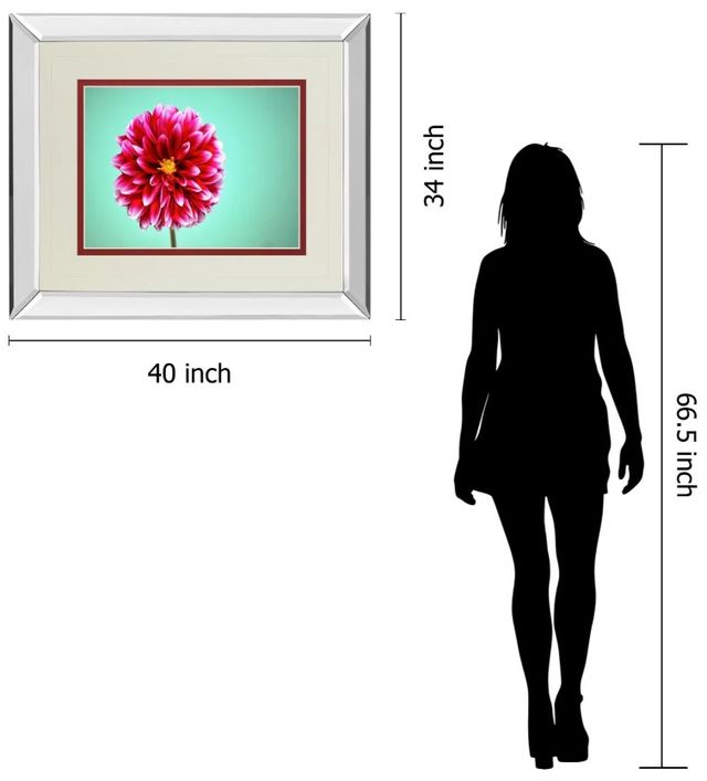 Classy Art Zenia by Gail Peck Mirror Framed Wall Art-2