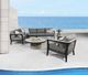 CabanaCoast® Customizable Cove Synthetic Fiber Outdoor Deep Seating -4