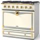 La Cornue CornuFé 90 AlberTine 36" Blanc Free Standing Dual Fuel Range-0