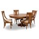 Berkshire Warm Cognac Round Dining Set-3