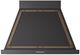 Ilve® Nostalgie II Noblesse 36" Glossy Black Wall Mounted Range Hood with Burnished Trim-0