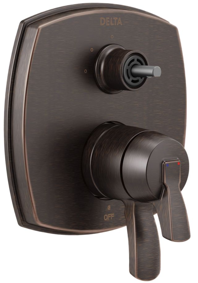 Delta Stryke® 17 Series Venetian Bronze Integrated Diverter Trim with 3-Function Diverter Less Diverter Handle-0