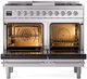 Ilve® Nostalgie II Series 40" Stainless Steel Pro Style Dual Fuel Range-1