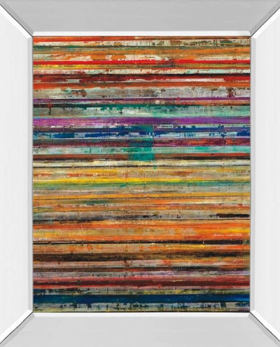 Classy Art Shattered Earth by Gutierrez Mirror Framed Wall Art-1