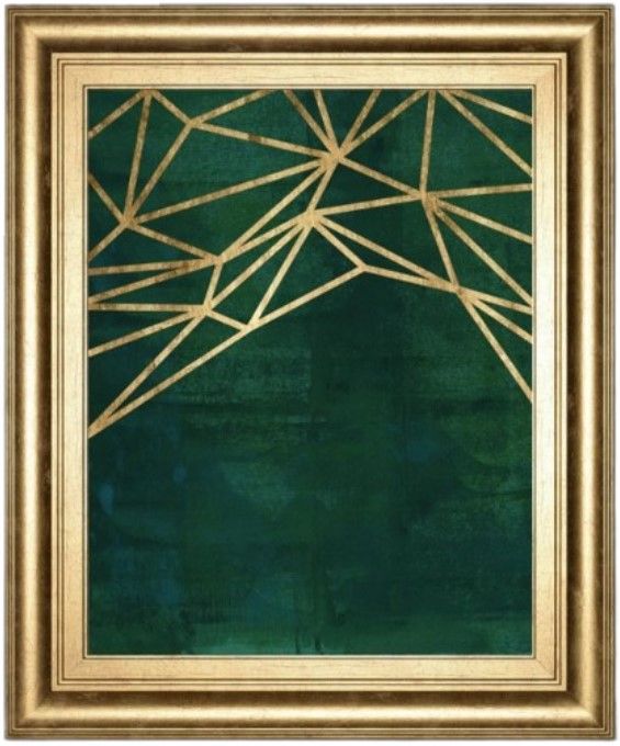 Classy Living Jacob Green Jungle Web I Wall Art-0