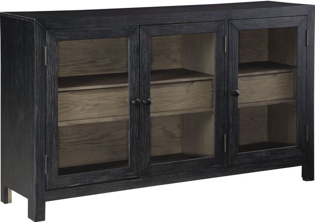 Signature Design by Ashley® Lenston Black/Gray Accent Cabinet-0