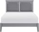 Homelegance® Seabright Gray California King Upholstered Panel Bed-2