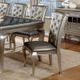 Furniture of America® Amina 9-Piece Glass Top Dining Table Set with Champagne Legs-4