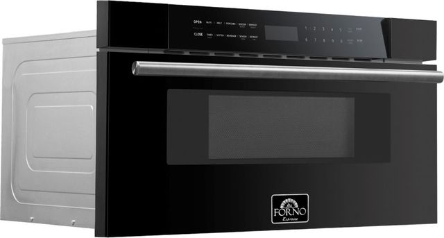 FORNO® Capoliveri 1.2 Cu. Ft. Black Microwave Drawer-1