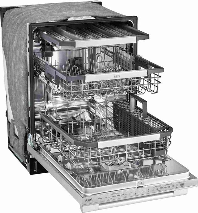 SKS PowerSteam® 24" Stainless Steel Top Control Built In Dishwasher-2