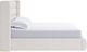 Modus Furniture Formosa Frank Cottage Cheese Upholstered Wingback Platform Bed-3