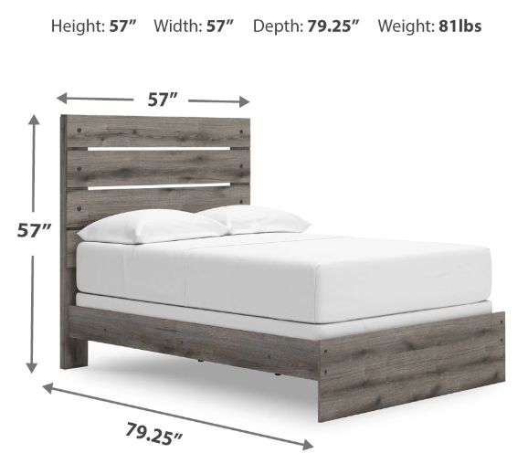 Signature Design by Ashley® Graystorm Brown/Gray Full Panel Bed-4