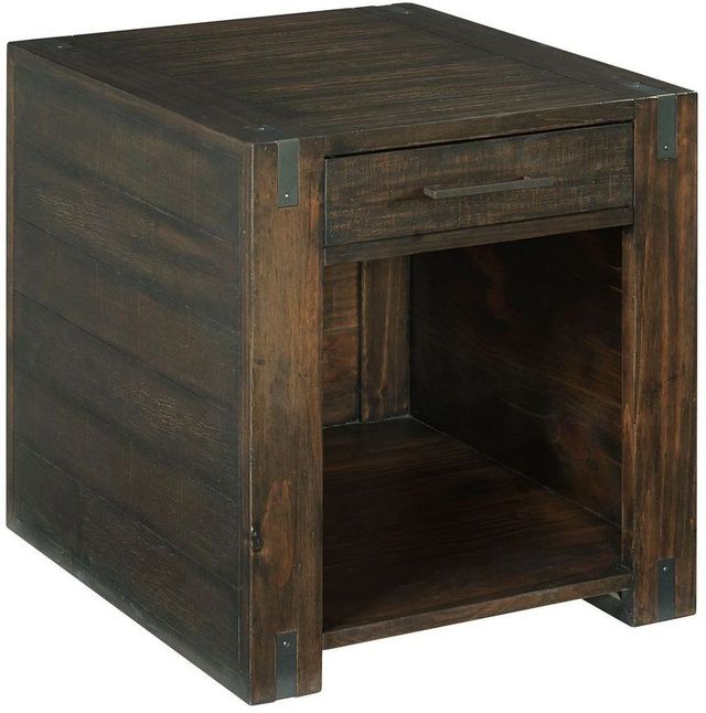 Hammary® Portman Natural Rich Brown Rectangular End Table-0