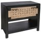 A & B Home Black/Taupe Bedside Cabinet-0
