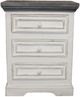 Million Dollar Rustic Oasis Weathered White Nightstand-0