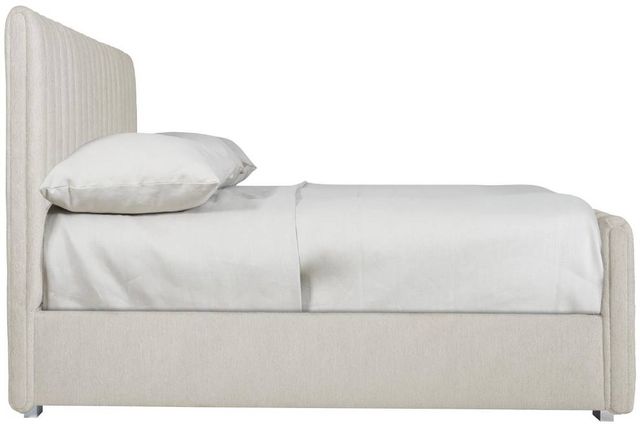 Bernhardt Silhouette White Queen Upholstered Panel Bed-3