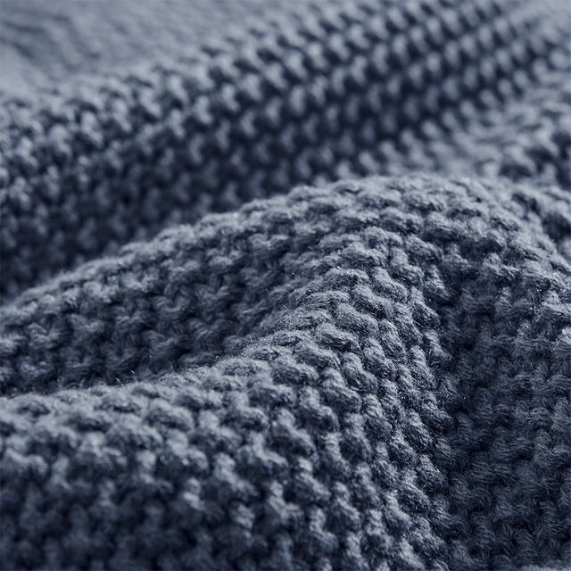 Olliix by INK+IVY Bree Knit Indigo 50" x 60" Throw-1