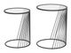 Zuo® Modern Shine 2-Piece Glass Top Nesting Tables with Black Framework-1