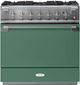 AGA™ Elise 36" Stainless Steel Pro Style Dual Fuel Range with Mineral Green Door-0