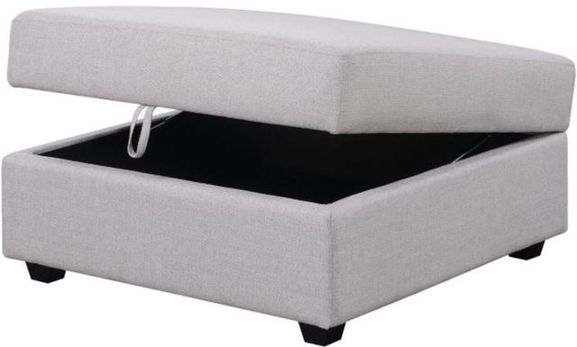 Coaster® Cambria Grey Square Storage Ottoman-1