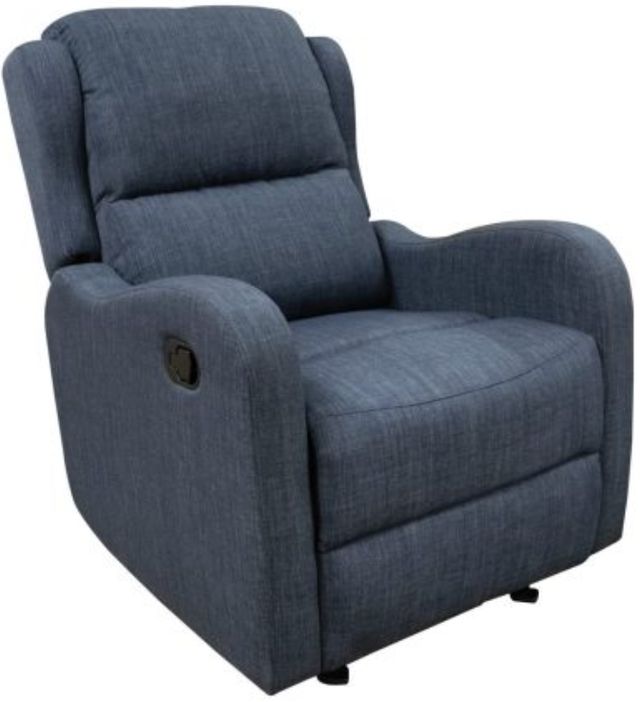 American Wholesale Furniture David Navy Manual Glider Recliner-0